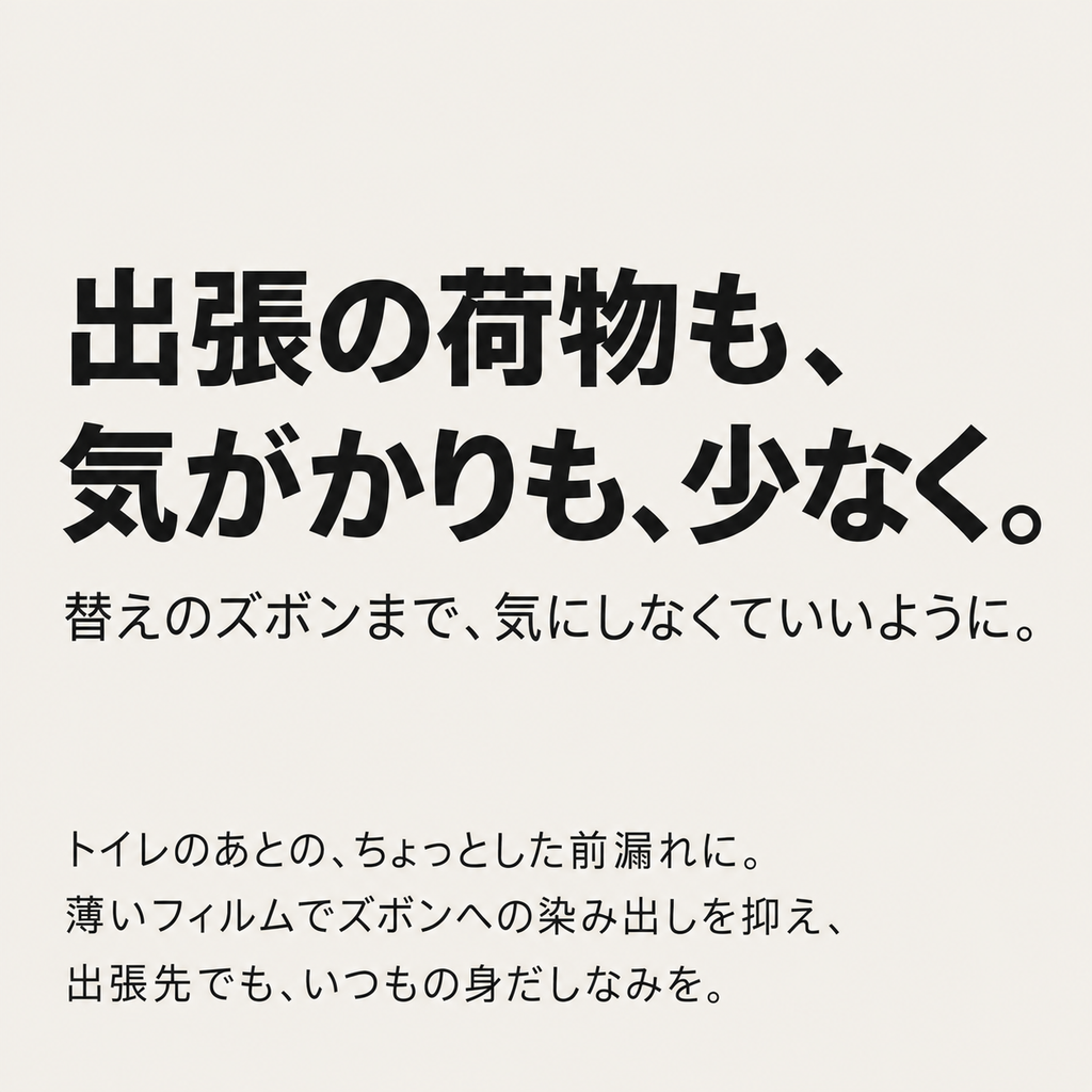 ちょい漏れ防止ボクサーパンツ
